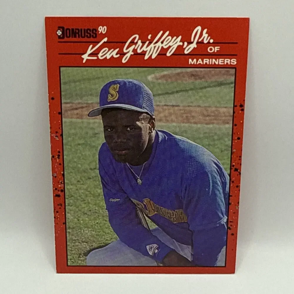 1990 KEN GRIFFEY JR. DONRUSS LEAF CARD #365 ERROR NO DOT AFTER INC